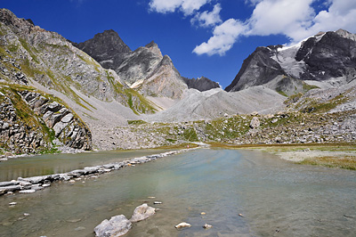 photo montagne alpes randonnée tour des glaciers vanoise TGV lac des vaches