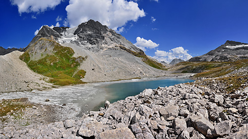 photo montagne alpes randonnée tour des glaciers vanoise TGV panorama lac long grande casse