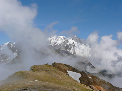 photo montagne alpes randonnée tour du mont blanc tmb kora Tête Nord des Fours