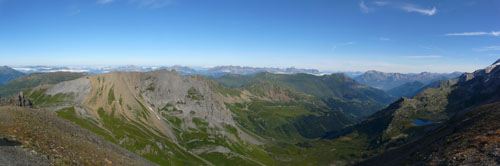 photo montagne alpes randonnée tour du mont blanc tmb kora Tête Nord des Fours panorama