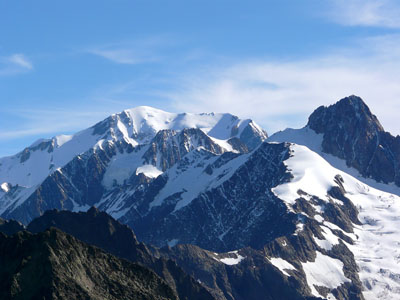 photo montagne alpes randonnée tour du mont blanc tmb kora Tête Nord des Fours aiguille des glaciers