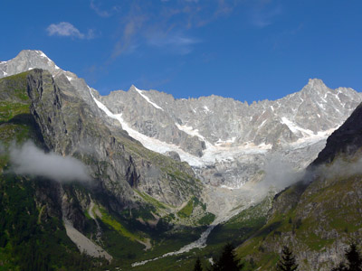 photo montagne alpes randonnée tour du mont blanc tmb kora glacier la neuve