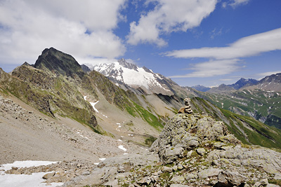 photo montagne alpes beaufortain mont blanc randonnée vallee glaciers tete nord fours