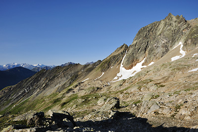 photo montagne alpes beaufortain mont blanc randonnée vallee glaciers enclave col bouquetins