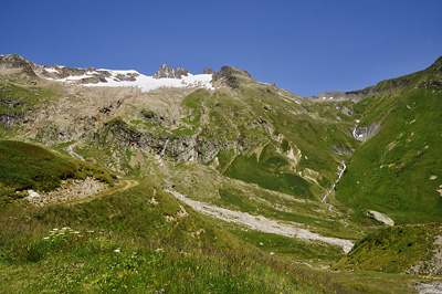 photo montagne alpes beaufortain mont blanc randonnée vallee glaciers col seigne frontiere italie france