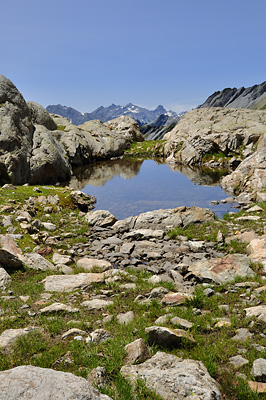 photo montagne alpes beaufortain mont blanc randonnée vallee glaciers lac