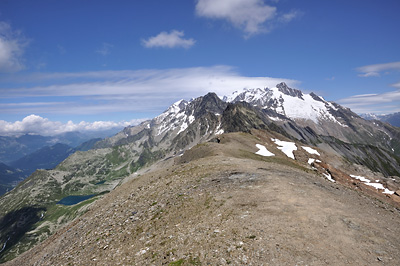photo montagne alpes beaufortain mont blanc randonnée vallee glaciers tete nors fours