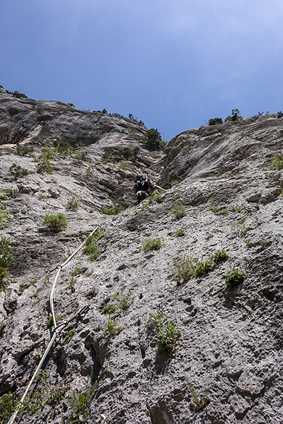 photo montagne alpes escalade grande voie gorges verdon escales point sublime derobee