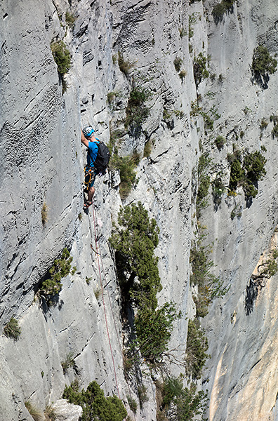 photo montagne alpes escalade grande voie gorges verdon escales point sublime derobee