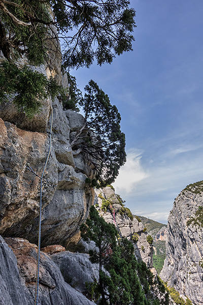 photo montagne alpes escalade grande voie gorges verdon escales point sublime derobee