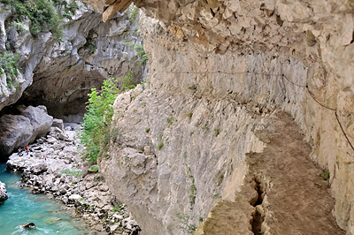 photo montagne alpes gorges verdon sentier imbut