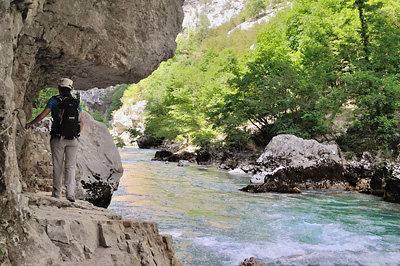 photo montagne alpes gorges verdon sentier imbut