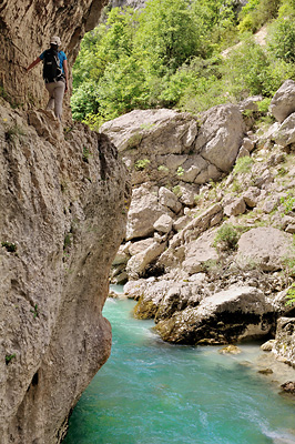 photo montagne alpes gorges verdon sentier imbut