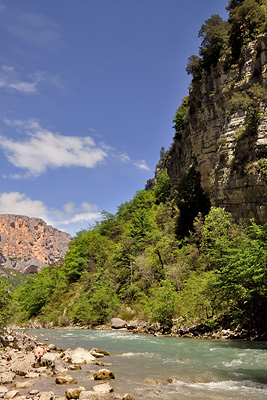 photo montagne alpes gorges verdon sentier blanc martel