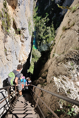 photo montagne alpes gorges verdon sentier blanc martel