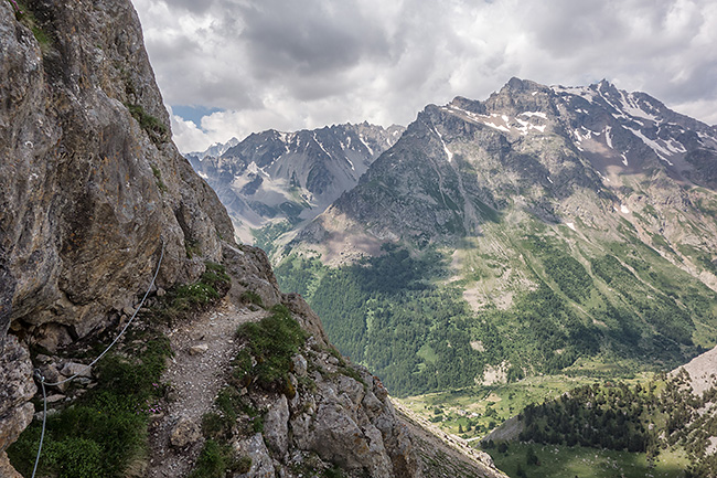 photo montagne alpes ecrins via ferrata aiguilette lauzet