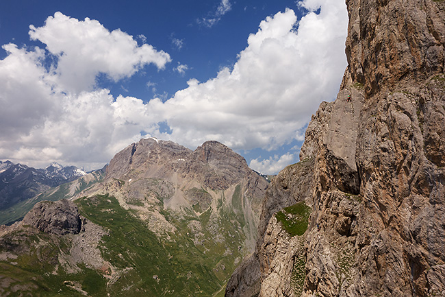 photo montagne alpes ecrins via ferrata aiguilette lauzet