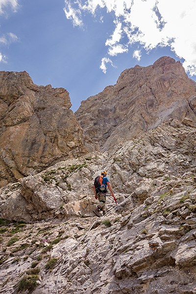 photo montagne alpes ecrins via ferrata aiguilette lauzet