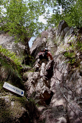 photo montagne via ferrata aveyron aubrac bois baltuergues