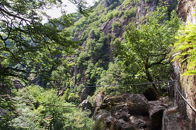 photo montagne via ferrata aveyron aubrac bois baltuergues