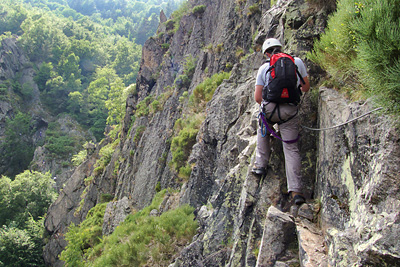 photo montagne via ferrata pilat planfoy gouffre enfer