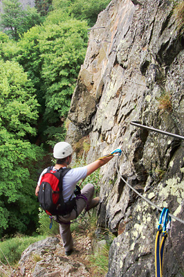 photo montagne via ferrata pilat planfoy gouffre enfer