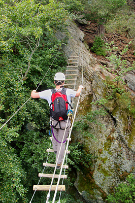 photo montagne via ferrata pilat planfoy gouffre enfer