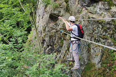 photo montagne via ferrata pilat planfoy gouffre enfer