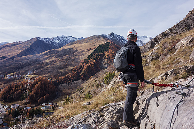 photo montagne alpes via ferrata valloire poingt ravier