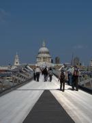 St Paul's Cathedral vue depuis le Millenium Bridge