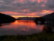 Coucher de soleil dans les Highlands