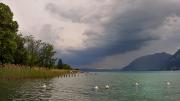 Orage au lac d'Annecy