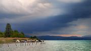 Orage au lac d'Annecy