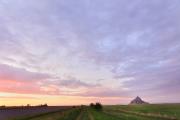 Coucher de soleil dans les polders