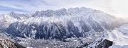Panorama du massif du Mont Blanc depuis le Brévent