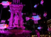 Fontaine des Jacobins... en violet...