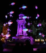 Fontaine des Jacobins... en violet...