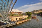Pont de la Paix et fleuve Mtkvari (Koura)