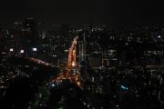 Tokyo de nuit vue depuis la Tour de Tokyo