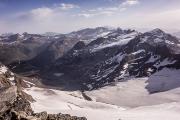 Le glacier des Evettes depuis la Selle de l'Albaron