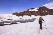 Sur le glacier des Evettes, au pied de l'Albaron