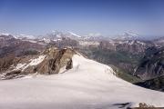 Glaciers au sommet