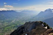 La crête de la Belle Etoile surplombe Albertville