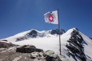 Bishorn depuis la terrasse de la cabane de Tracuit