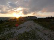 Sentier au soleil couchant