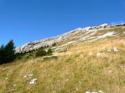 Dans la descente, vue sur le chemin parcouru