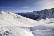 Au col Agnel, vue sur le versant italien