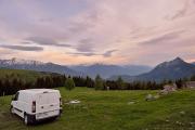 Bivouac camion au col de l'Arpettaz