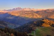 Massif du Mont-Blanc depuis Praz Vechin