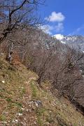 Petit sentier entre le col de l'Epine et le col du Fer